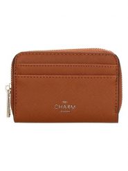 Charm Portfel "Birmingham" w kolorze jasnobrązowym - 12,5 x 8,5 x 2,5 cm rozmiar: onesize. Brązowe portfele Charm, bez wzorów, z materiału. Za 79.21 zł.