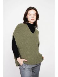 C& Jo Sweter w kolorze khaki rozmiar: 40. Brązowe swetry C& Jo, bez wzorów, ze splotem, bez ramiączek. Za 162.87 zł.