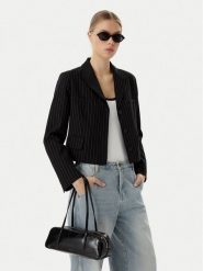 Calvin Klein Torebka Foil Logo Glossy Bauletto LV04F3638G Czarny. Czarne torebki klasyczne Calvin Klein, bez wzorów, ze skóry, bez dodatków. Za 489.99 zł.