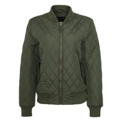 Damska parka Urban Classic Diamond Nylon Parka. Zielone parki Urban Classics, na zimę, z nylonu, bez kaptura. Za 244.50 zł.