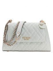 Guess Torebka w kolorze błękitnym - 27 x 16 x 7 cm rozmiar: onesize. Niebieskie torby na ramię Guess, z aplikacjami, z materiału, na ramię, bez dodatków. Za 404.99 zł.