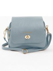 Lia Biassoni Skórzana torebka "Raganello" w kolorze błękitnym - 23 x 20 x 9 cm rozmiar: onesize. Niebieskie torby na ramię Lia Biassoni, bez wzorów, z materiału, na ramię, bez dodatków. Za 260.99 zł.