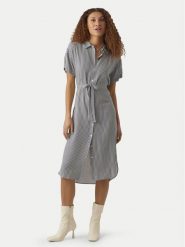 Vero Moda Sukienka koszulowa Bumpy 10279684 Szary Regular Fit. Szare sukienki Vero Moda, l, bez wzorów, z wiskozy, bez kołnierzyka, bez ramiączek, koszulowe. Za 109.99 zł.