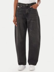 Calvin Klein Jeans Jeansy LV047F686G Czarny Barrel Fit. Czarne jeansy Calvin Klein Jeans, bez wzorów. Za 489.99 zł.