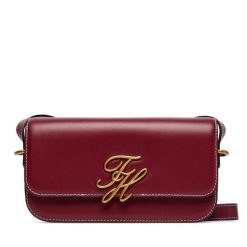 Torebka Tommy Hilfiger. Czerwone listonoszki TOMMY HILFIGER, bez wzorów, bez dodatków. Za 849.99 zł.