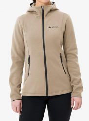 Bluza z kapturem damska Vaude Idris Fleece Hoody. Brązowe bluzy Vaude, l, bez wzorów, z materiału, z kapturem. Za 433.39 zł.