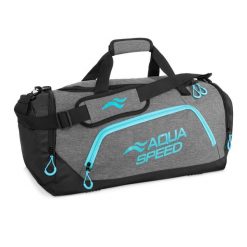 Torba treningowa AQUA-SPEED 43 l. Czarne torby na ramię Aqua-Speed, bez wzorów, sportowe, na ramię, bez dodatków. Za 99.00 zł.