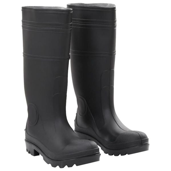 Kalosze VidaXL PVC rozmiar 38 czarne. Czarne kalosze vidaxl, bez wzorów, z materiału, przed kolano. Za 116.85 zł.