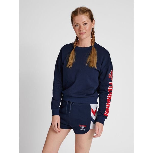 Bluza damska Hummel IC Kim. Niebieskie bluzy Hummel, xs, bez wzorów, z bawełny, bez kaptura. Za 201.30 zł.
