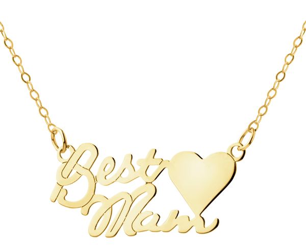 Złoty naszyjnik - mama. Żółte naszyjniki Apart, złote. Za 699.00 zł.