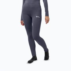 Spodnie termoaktywne damskie Jack Wolfskin Infinite Warm. Szare bielizna sportowa Jack Wolfskin, bez wzorów. Za 209.99 zł.