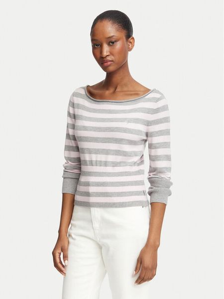 Guess Jeans Sweter W6BR66 Z1616 Szary Regular Fit. Szare swetry Guess Jeans, m, z aplikacjami, z jeansu, bez ramiączek. Za 349.99 zł.