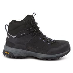 Buty damskie trekkingowe wysokie z membraną Regen Vibram. Czarne trekkingi Regatta, z gumy. Za 849.99 zł.