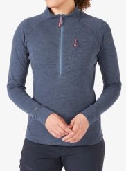Bluza damska bez kaptura Rab Nexus Pull On. Niebieskie bluzy RAB, l, bez wzorów, z materiału, bez kaptura. Za 346.49 zł.