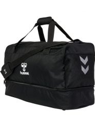 Torba sportowa Hummel Core 2.0. Czarne torby na ramię Hummel, bez wzorów, z materiału, sportowe, na ramię, z nadrukiem, bez dodatków. Za 166.50 zł.