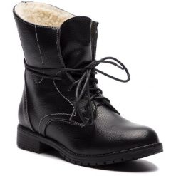 Trzewiki Clara Barson. Czarne botki Clara Barson, bez wzorów, bez obcasa, na płaskiej podeszwie, bez zapięcia. Za 57.99 zł.