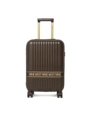 Nine West Walizka kabinowa CEO-NW-S-001-10 Brązowy ciemny. Brązowe walizki Nine West, bez wzorów. Za 299.99 zł.