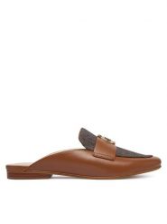 MICHAEL Michael Kors Klapki Mckenzie 40T6MZFP3L Brązowy. Brązowe klapki MICHAEL Michael Kors, bez wzorów, ze skóry, bez obcasa. Za 679.99 zł.