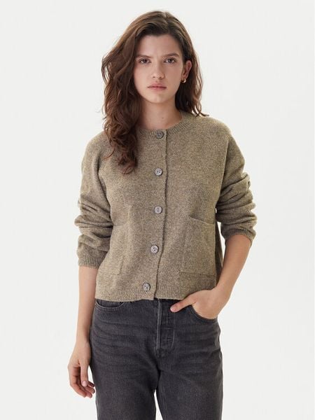 ONLY Kardigan Piemonte 15344118 Beżowy Regular Fit. Brązowe kardigany Only, l, bez wzorów, z syntetyku. Za 139.99 zł.