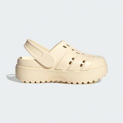 Klapki Adilette Platform. Białe klapki Adidas, bez wzorów, bez obcasa. Za 199.00 zł.