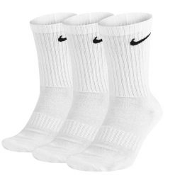 Skarpetki Unisex Adult Everyday Cushioned Crew (zestaw 3 Sztuk). Białe skarpety Nike, bez wzorów. Za 98.99 zł.
