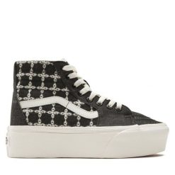 Tenisówki Vans. Czarne trampki Vans, bez wzorów, bez zapięcia. Za 329.99 zł.