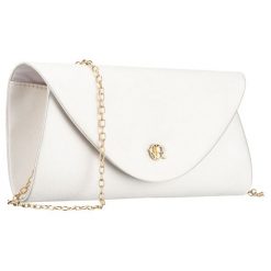 Biała kopertówka damska wykonana z tkaniny syntetycznej zawieszona na łańcuszku Rovicky R-XS029-3. Białe kopertówki ROVICKY, bez wzorów, z syntetyku, bez dodatków. Za 45.00 zł.