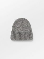 Becksöndergaard Czapka beanie "Lenny" w kolorze szarym rozmiar: onesize. Szare czapki Becksöndergaard, bez wzorów, z materiału. Za 122.96 zł.