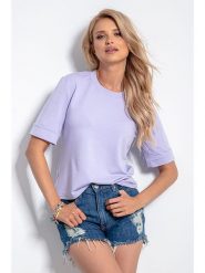 Knitis Koszulka w kolorze fioletowym rozmiar: L/XL. Różowe bluzki Knitis, l, bez wzorów, z bawełny, bez kołnierzyka, bez ramiączek. Za 138.45 zł.