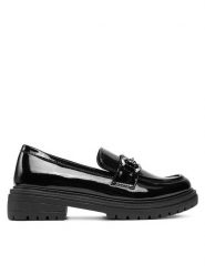DeeZee Lordsy 8-405-2 Czarny. Czarne lordsy DeeZee, bez wzorów, ze skóry, bez obcasa, bez zapięcia. Za 139.99 zł.