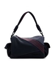 Desigual Torebka 25SAXPC6 Czarny. Czarne torebki klasyczne Desigual, bez wzorów, ze skóry, bez dodatków. Za 189.99 zł.