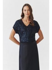 TATUUM Sweter "Icoma" w kolorze granatowym rozmiar: XL. Niebieskie swetry Tatuum, xl, bez wzorów, bez ramiączek. Za 183.59 zł.