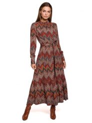Stylove Sukienka ze wzorem rozmiar: XXL. Sukienki Stylove, xxl, bez wzorów, z wiskozy, bez kołnierzyka, bez ramiączek, maxi. Za 241.56 zł.