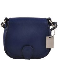 Florence Bags Skórzana torebka "Gisstel" w kolorze granatowym - 19 x 17 x 5 cm rozmiar: onesize. Niebieskie torby na ramię Florence Bags, bez wzorów, z materiału, na ramię, bez dodatków. Za 165.99 zł.