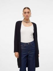 Vero Moda Kardigan "Saba" w kolorze czarnym rozmiar: M. Czarne kardigany Vero Moda, m, bez wzorów, ze splotem. Za 162.87 zł.