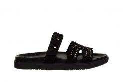 Klapki Yokono Morena-128 Serraje Negro, Czarny, Skóra naturalna - 40. Czarne klapki Yokono, bez wzorów, z materiału, bez obcasa, na płaskiej podeszwie. W wyprzedaży za 169.00 zł.