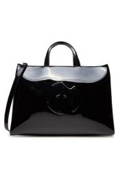 Eva Minge Torebka R-01 Czarny. Czarne torebki klasyczne Eva Minge, bez wzorów, z materiału, bez dodatków. Za 379.99 zł.
