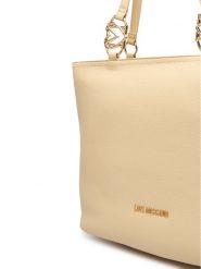 LOVE MOSCHINO Torebka JC4005PP1OLB0129 Beżowy. Brązowe shopper Love Moschino, bez wzorów, ze skóry, bez dodatków. Za 1,009.00 zł.
