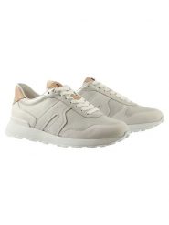 Högl Skórzane sneakersy w kolorze beżowym rozmiar: 37,5. Brązowe trampki Högl, bez wzorów, bez zapięcia. Za 319.22 zł.