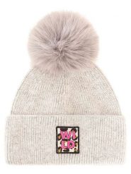 Zwillingsherz Czapka "Wild Leo" w kolorze jasnoszarym rozmiar: onesize. Szare czapki Zwillingsherz, bez wzorów, z materiału. Za 119.95 zł.