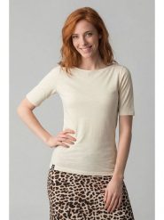Alife and kickin Koszulka "Hilde" w kolorze kremowym rozmiar: XL. Brązowe bluzki Alife and Kickin, xl, bez wzorów, z bawełny, bez kołnierzyka, bez ramiączek. Za 52.67 zł.