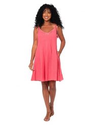 Aller Simplement Sukienka w kolorze różowym rozmiar: 34-40. Różowe sukienki Aller Simplement, bez wzorów, z bawełny, bez kołnierzyka, bez ramiączek, mini. Za 78.99 zł.