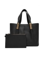 Elisabetta Franchi Torebka BS-42A-56E2-V400 Czarny. Czarne torebki klasyczne Elisabetta Franchi, bez wzorów, ze skóry, bez dodatków. Za 1,739.00 zł.