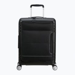 Walizka podróżna American Tourister Spinner 55 EXP 4. Czarne walizki American Tourister, bez wzorów. Za 579.99 zł.