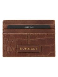 Burkely Skórzane etui w kolorze brązowym na karty - 10,5 x 8,5 x 0,5 cm rozmiar: onesize. Brązowe portfele Burkely, bez wzorów, z materiału. Za 71.07 zł.