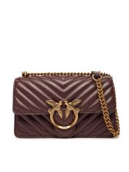 PINKO Torebka Love One Mini Dc AI 25-26 PLTT 100074 A0GK Bordowy. Czerwone torebki klasyczne Pinko, bez wzorów, ze skóry, bez dodatków. Za 1,379.00 zł.