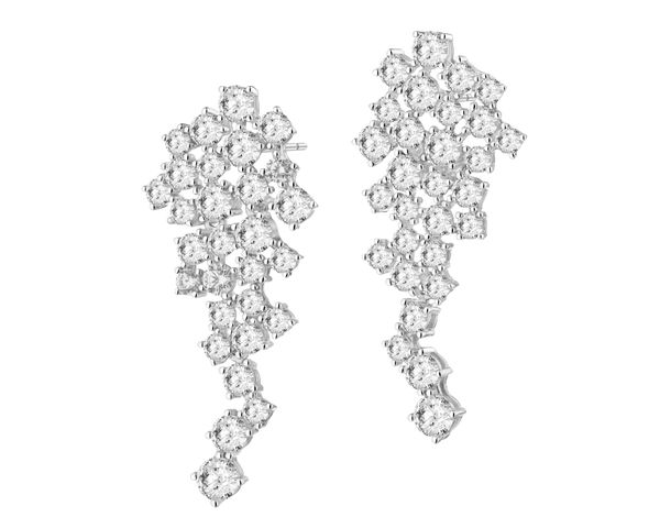 Kolczyki srebrne z cyrkoniami. Szare kolczyki Apart, z cyrkonią, srebrne. Za 319.00 zł.