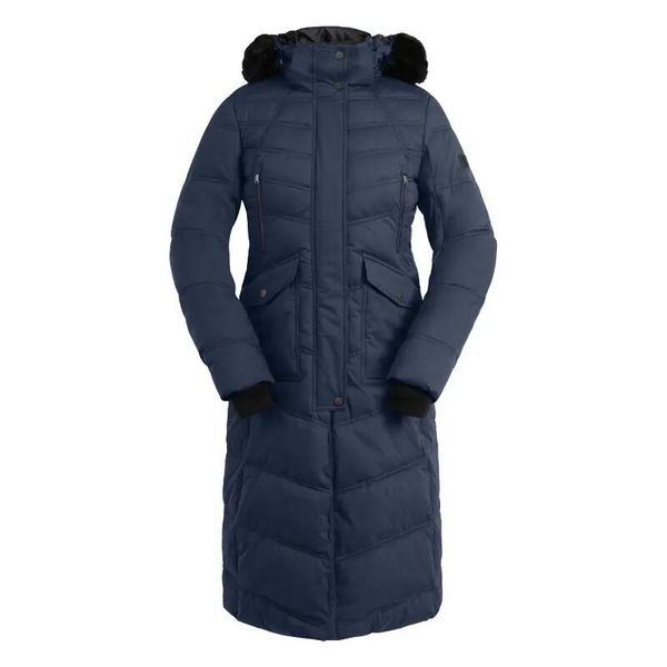Damski płaszcz jeździecki ELT Saphira. Niebieskie płaszcze ELT, xs, bez wzorów, z futra, bez kaptura. Za 482.00 zł.