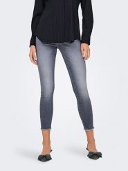ONLY Dżinsy - Slim fit - w kolorze szarym rozmiar: XS/L32. Szare jeansy Only, l, z aplikacjami. Za 88.02 zł.