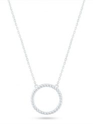 Eclat d'Argent Srebrny naszyjnik z elementem ozdobnym - dł. 40 cm rozmiar: onesize. Szare naszyjniki Eclat d'Argent, srebrne. Za 97.45 zł.
